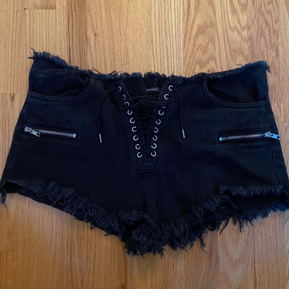 Forever 21 Lace-Up Shorts